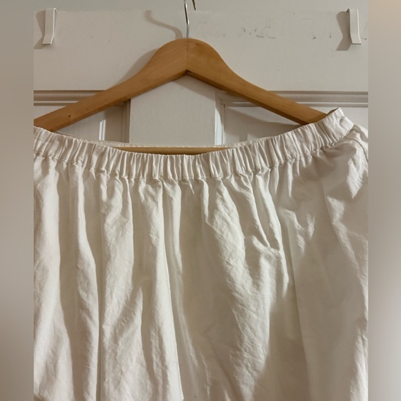 Anthropologie White high-low bubble hem midi skirt - Picture 4 of 6